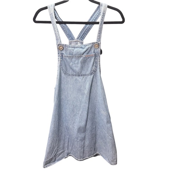 Squeeze Jeans Dresses & Skirts - Vintage Squeeze‎ Jeans Overall Dress Women M Denim Y2K 90s Cottagecore Farmcore